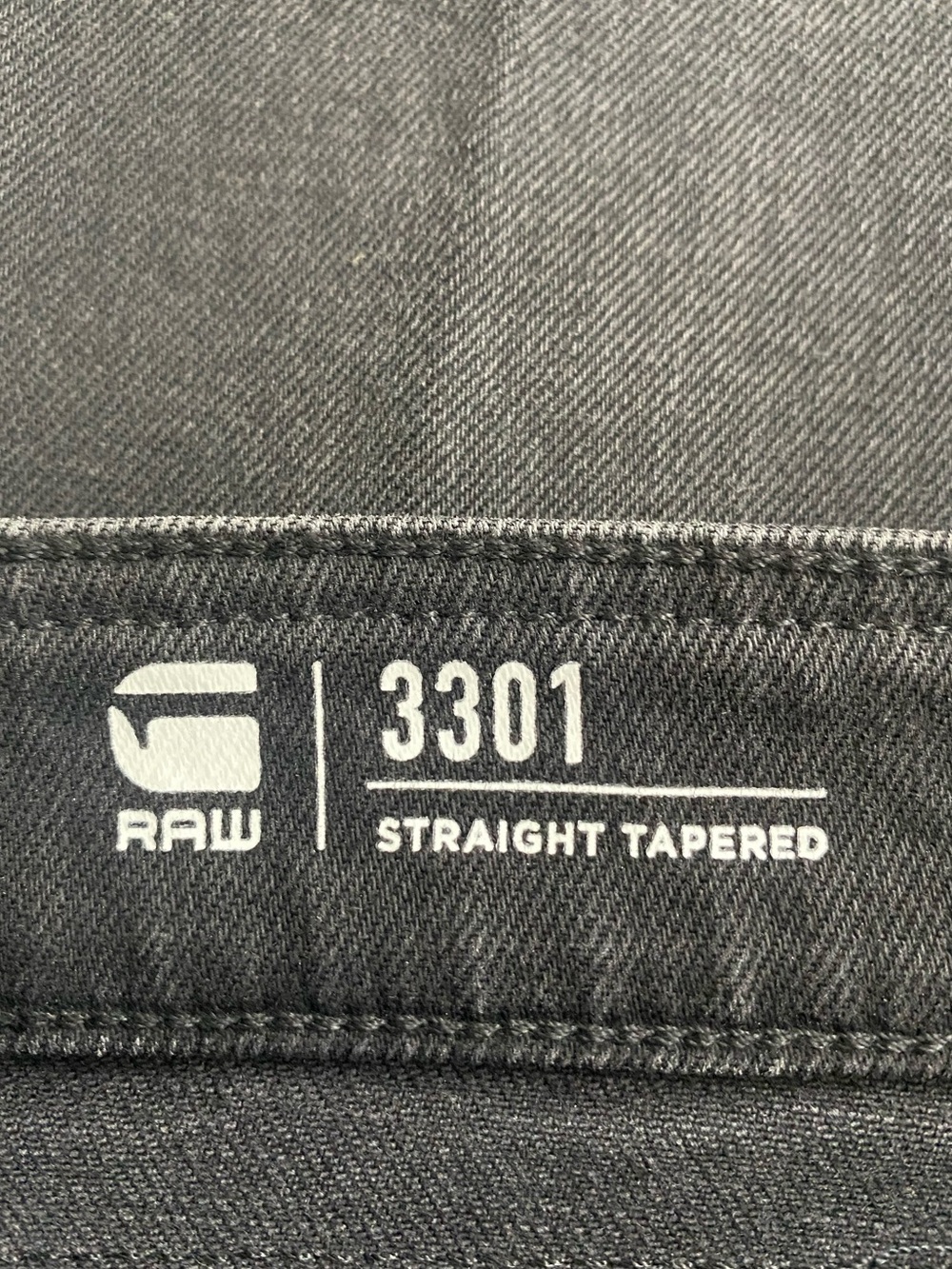 G-Star Raw 3301 Straight Tapered Jean | Black/Gray Wash - Picture 13 of 16